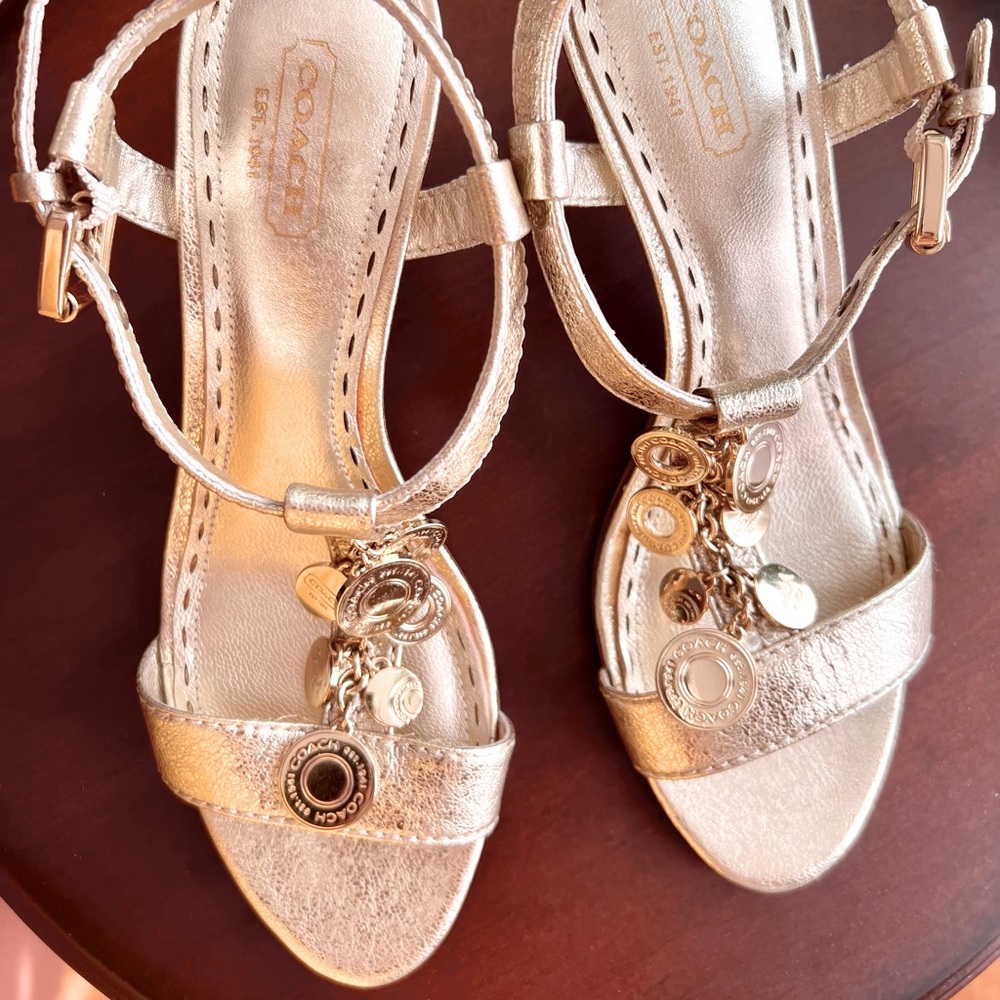 Coach Lucille T Strap Sandals